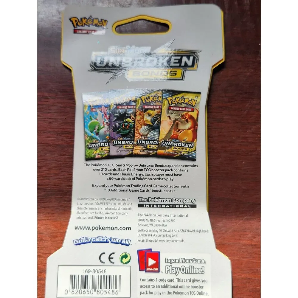 Pokémon SM Unbroken Bonds Hanger Pack 10 Cards Sylveon New